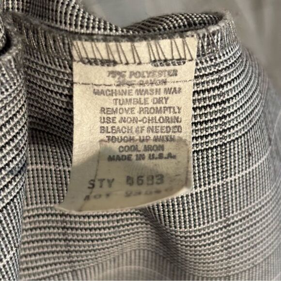 Vintage Take 1 80s Oversized Slouchy Plaid Blazer Sz 10 - Picture 5 of 5